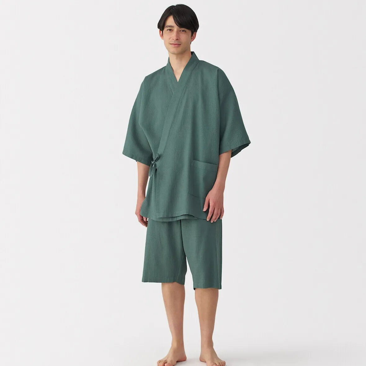Muji Jinbei waffle unisex de mezcla de lyocell