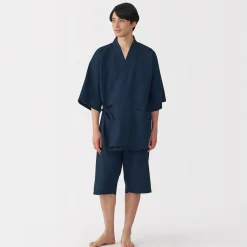 Muji Jinbei waffle unisex de mezcla de lyocell