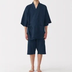 Muji Jinbei waffle unisex de mezcla de lyocell