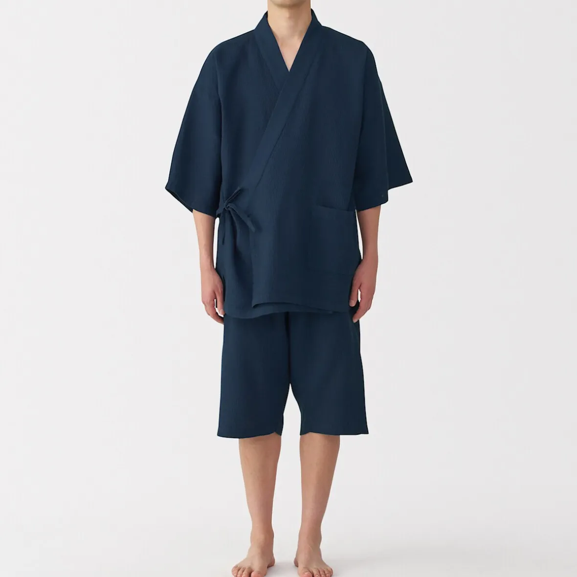 Muji Jinbei waffle unisex de mezcla de lyocell