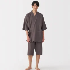 Muji Jinbei waffle unisex de mezcla de lyocell