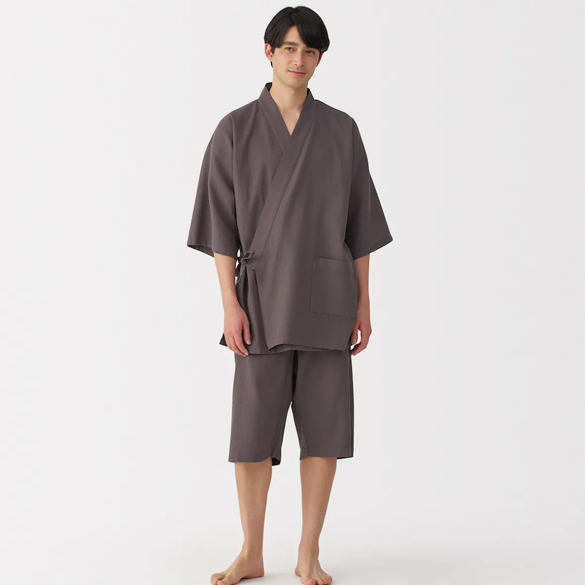Muji Jinbei waffle unisex de mezcla de lyocell