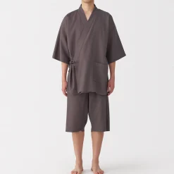 Muji Jinbei waffle unisex de mezcla de lyocell