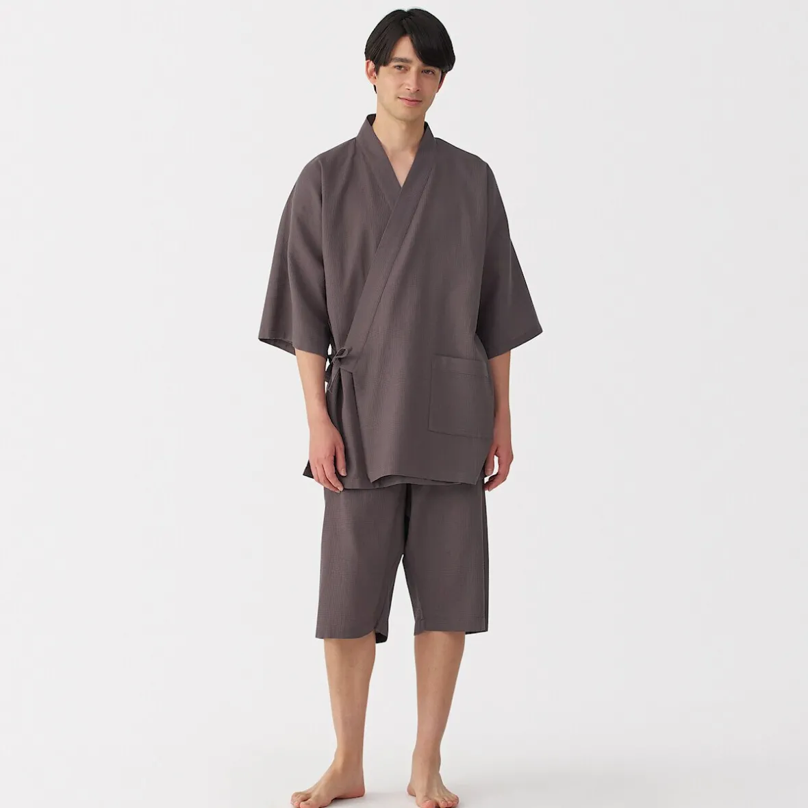Muji Jinbei waffle unisex de mezcla de lyocell