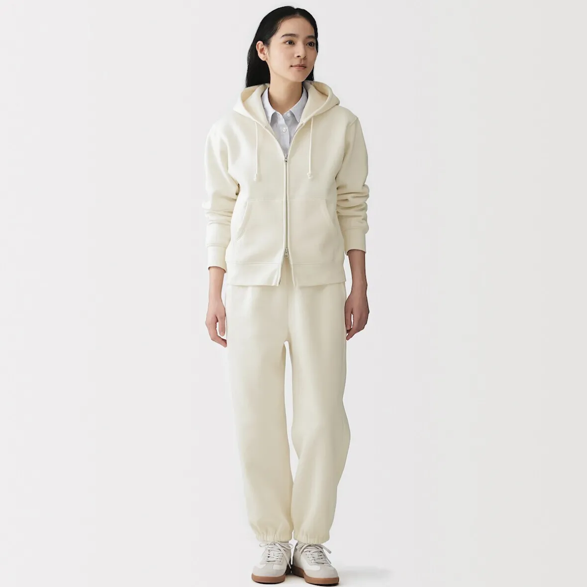 Outlet Muji Joggers de mezcla de algodón para mujer