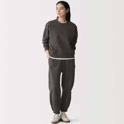 Outlet Muji Joggers de mezcla de algodón para mujer
