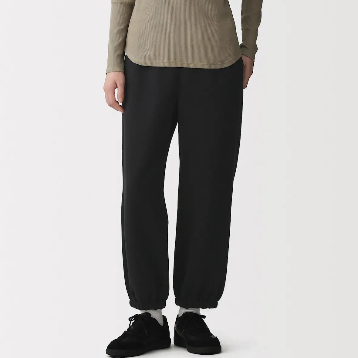 Outlet Muji Joggers de mezcla de algodón para mujer