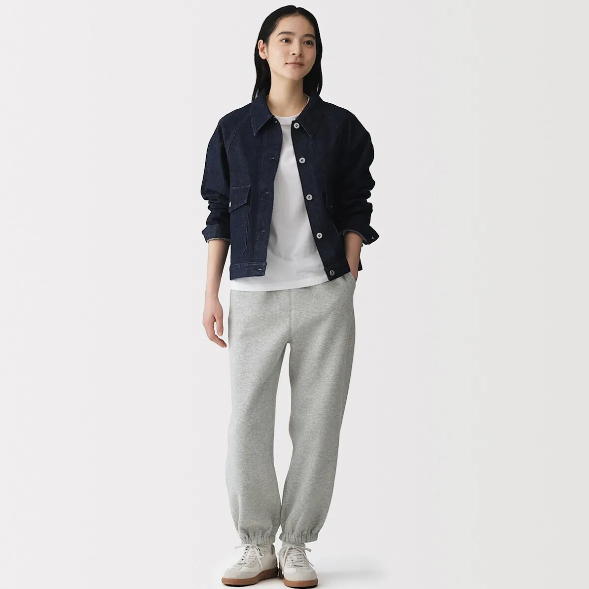 Outlet Muji Joggers de mezcla de algodón para mujer