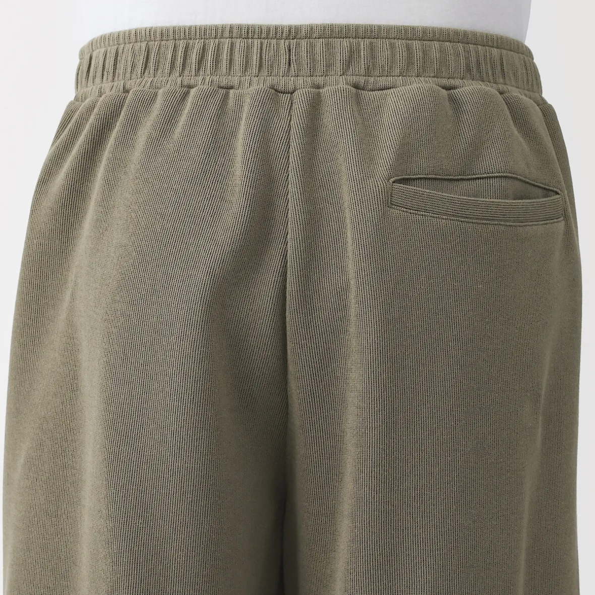 Sale Muji Joggers de punto con dobladillo abierto para hombre