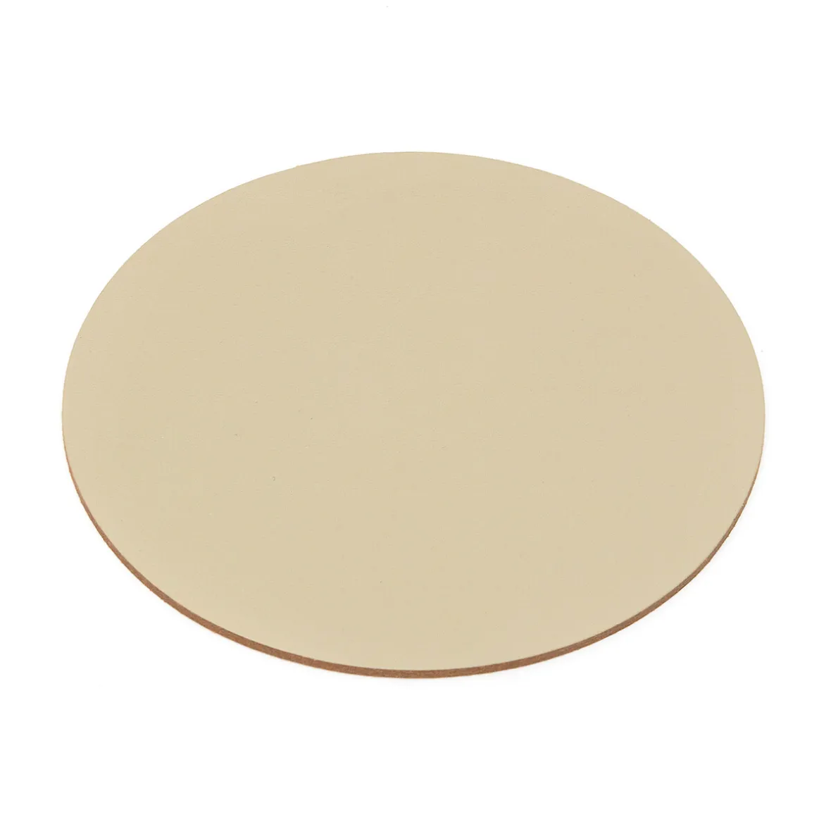 New Muji Juego de 4 posavasos de cuero reciclado, Gris Ceniza