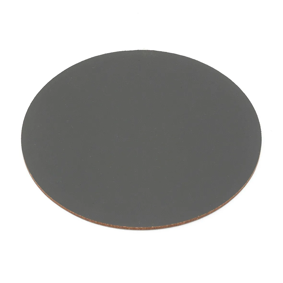 New Muji Juego de 4 posavasos de cuero reciclado, Gris Ceniza