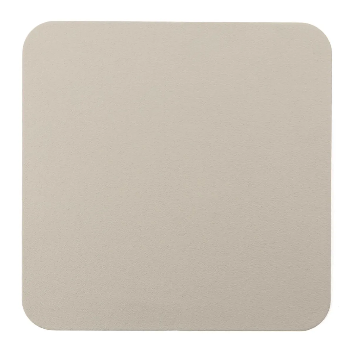 Hot Muji Juego de 4 posavasos rectangulares de cuero reciclado, Gris Ceniza