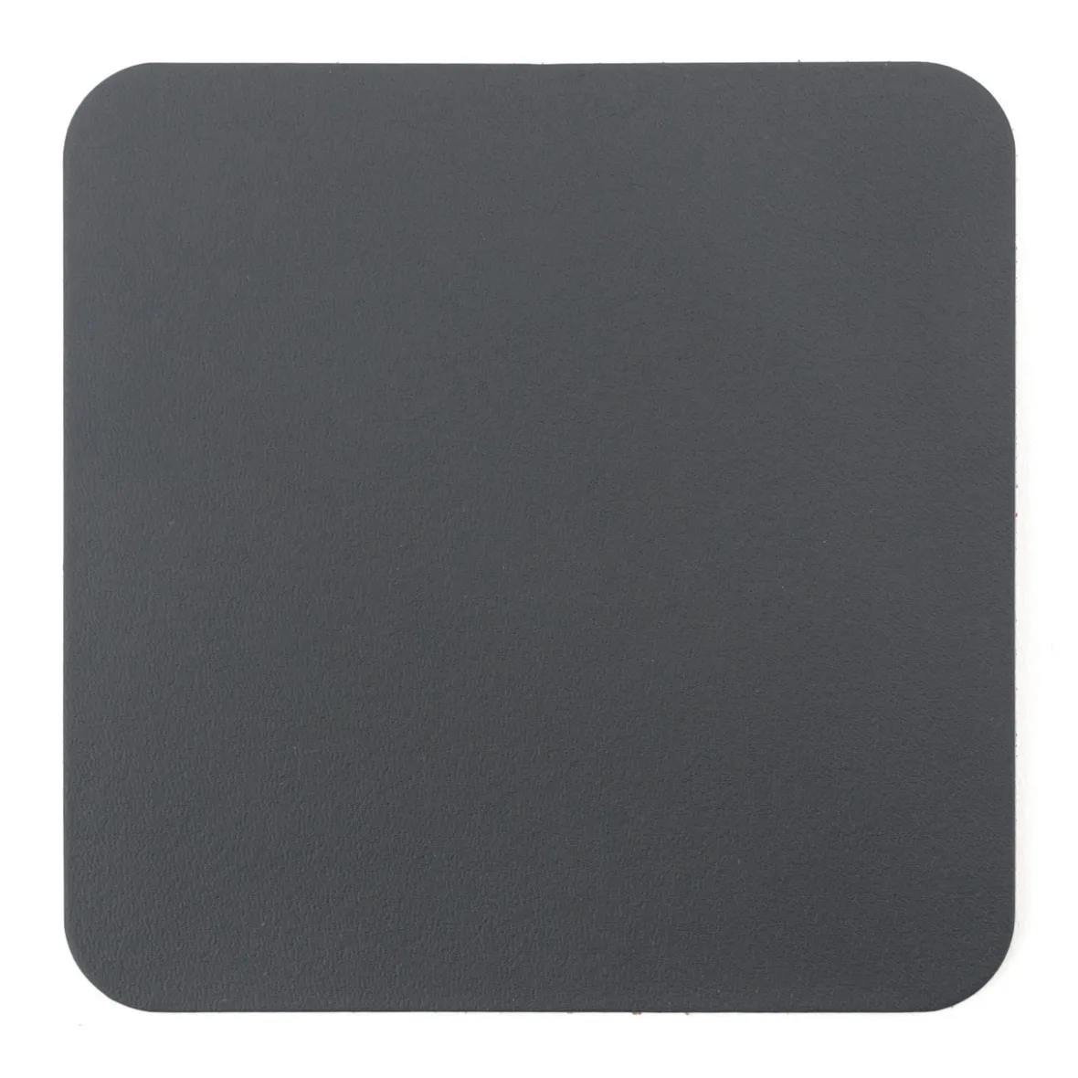 Hot Muji Juego de 4 posavasos rectangulares de cuero reciclado,Grafito