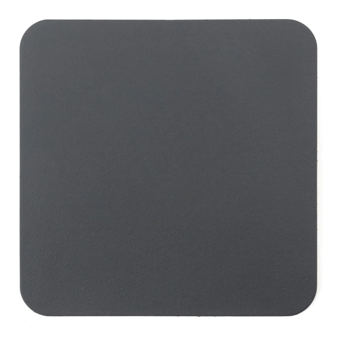 Hot Muji Juego de 4 posavasos rectangulares de cuero reciclado,Grafito