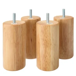 Online Muji Juego de patas de madera natural 12cm