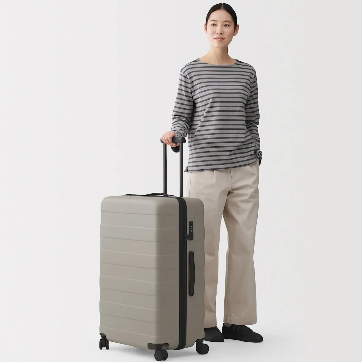 Clearance Muji Maleta Trolley Rígida 105L, Grande