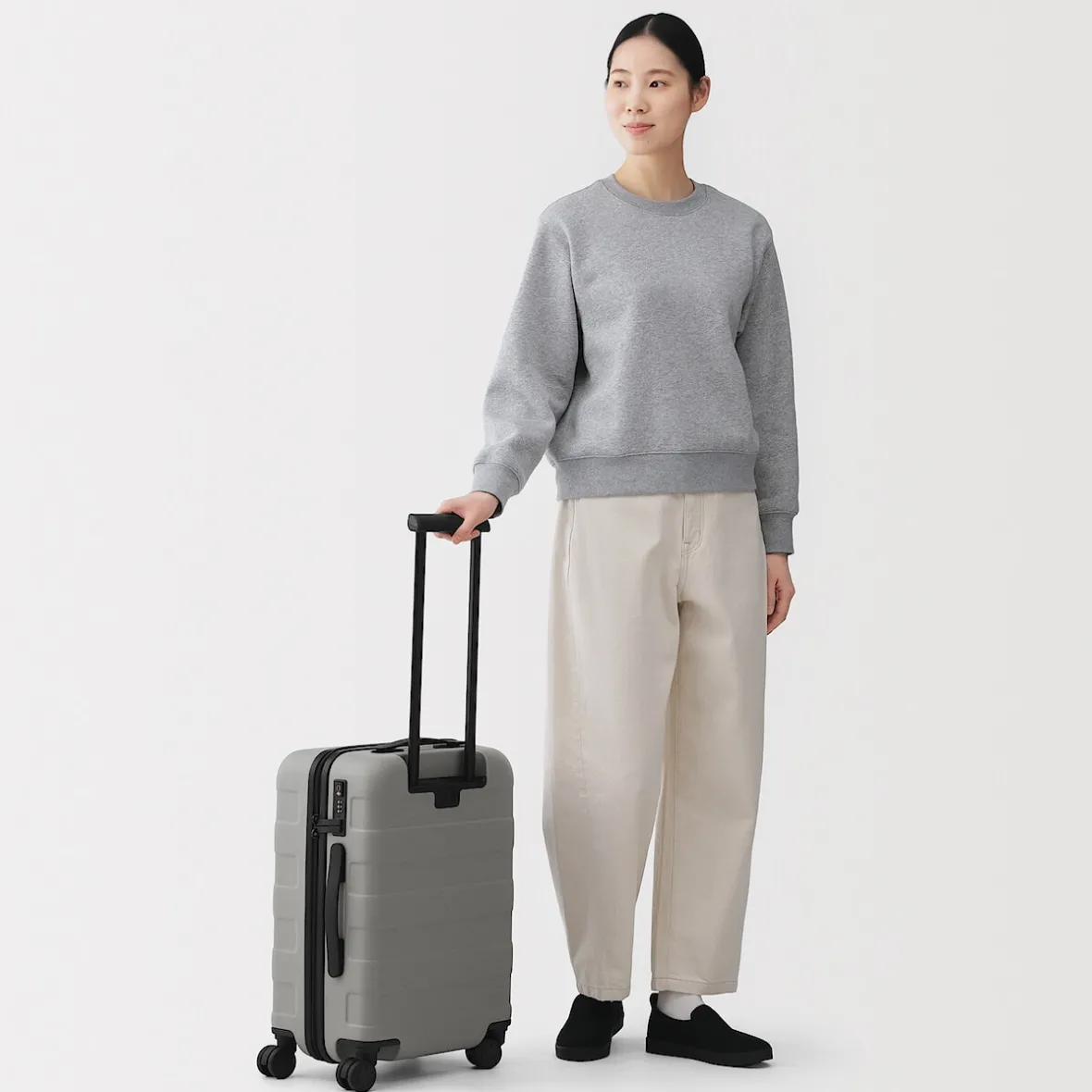 Clearance Muji Maleta Trolley Rígida 36L, Pequeña