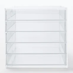 Online Muji Módulo acrílico apilable de 5 cajones, ancho