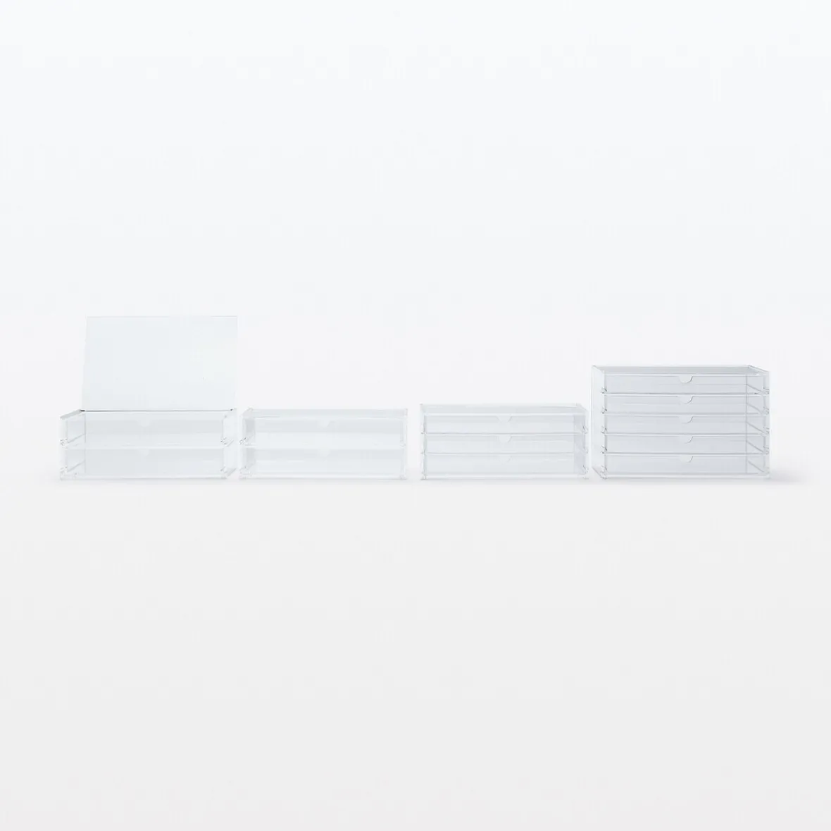 Clearance Muji Módulo acrílico de 2 cajones