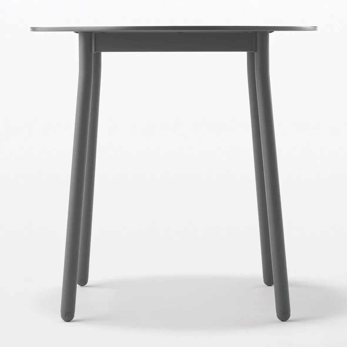 Muji Mesa de aluminio - Pequeña - Gris oscuro