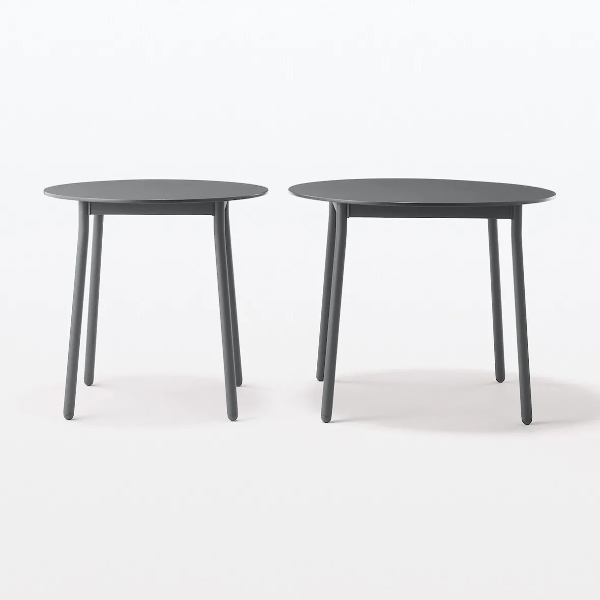 Muji Mesa de aluminio - Pequeña - Gris oscuro