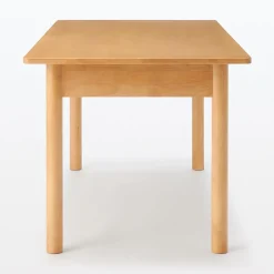 Hot Muji Mesa de madera de caucho rectangular grande