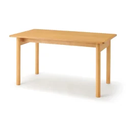Best Muji Mesa de madera de caucho rectangular mediana