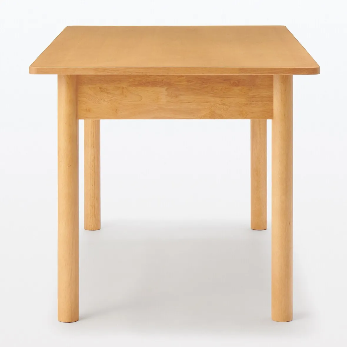Best Muji Mesa de madera de caucho rectangular mediana
