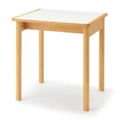 Sale Muji Mesa de madera de caucho con tapa de melamina cuadrada pequeña