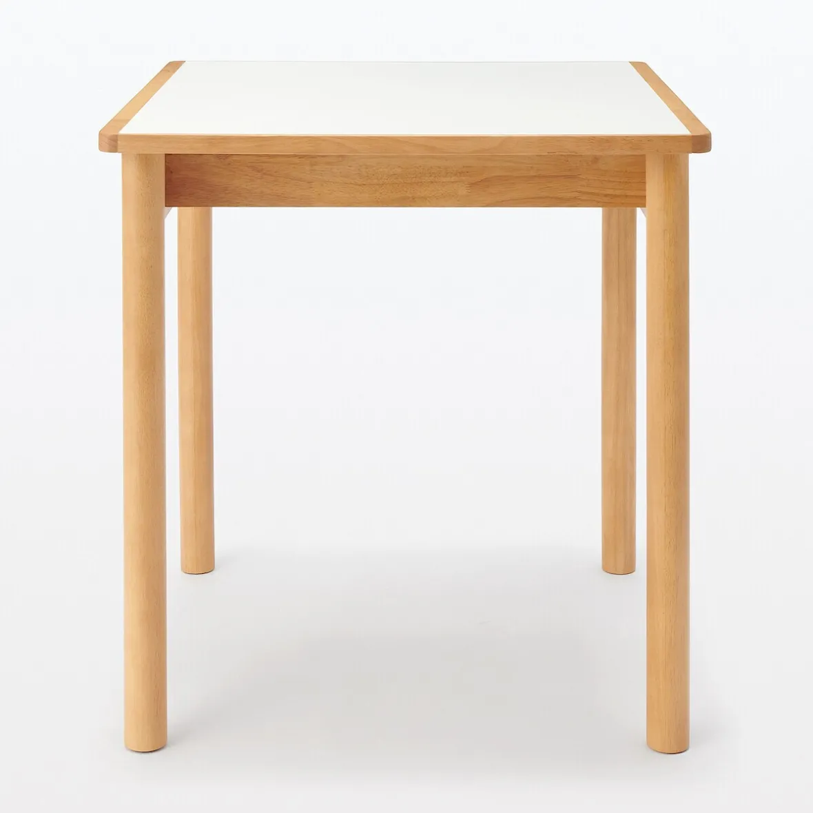 Sale Muji Mesa de madera de caucho con tapa de melamina cuadrada pequeña