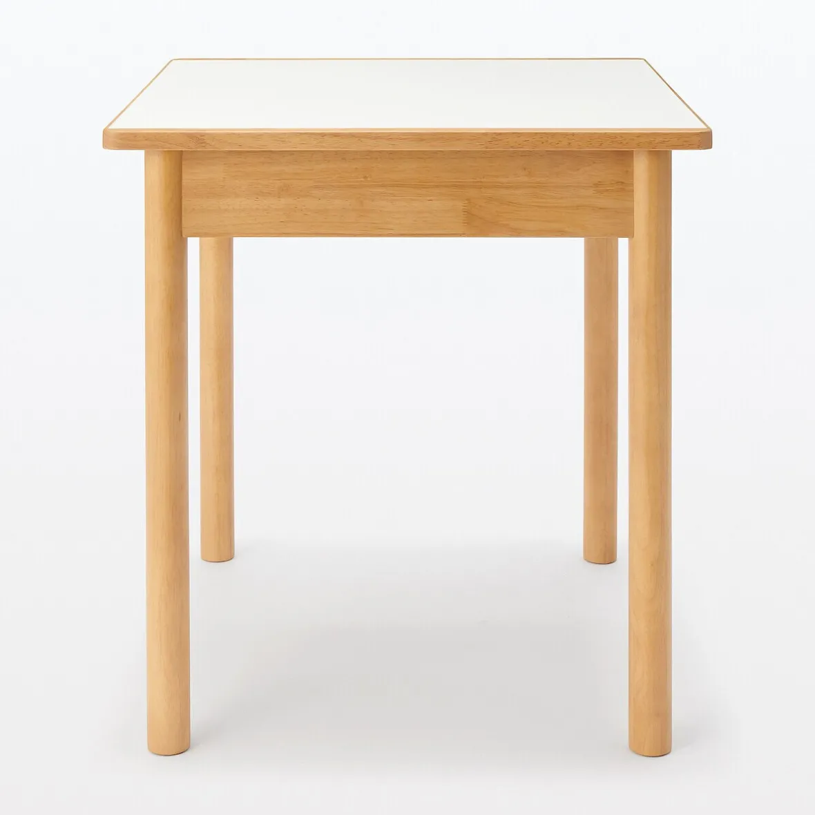 Sale Muji Mesa de madera de caucho con tapa de melamina cuadrada pequeña