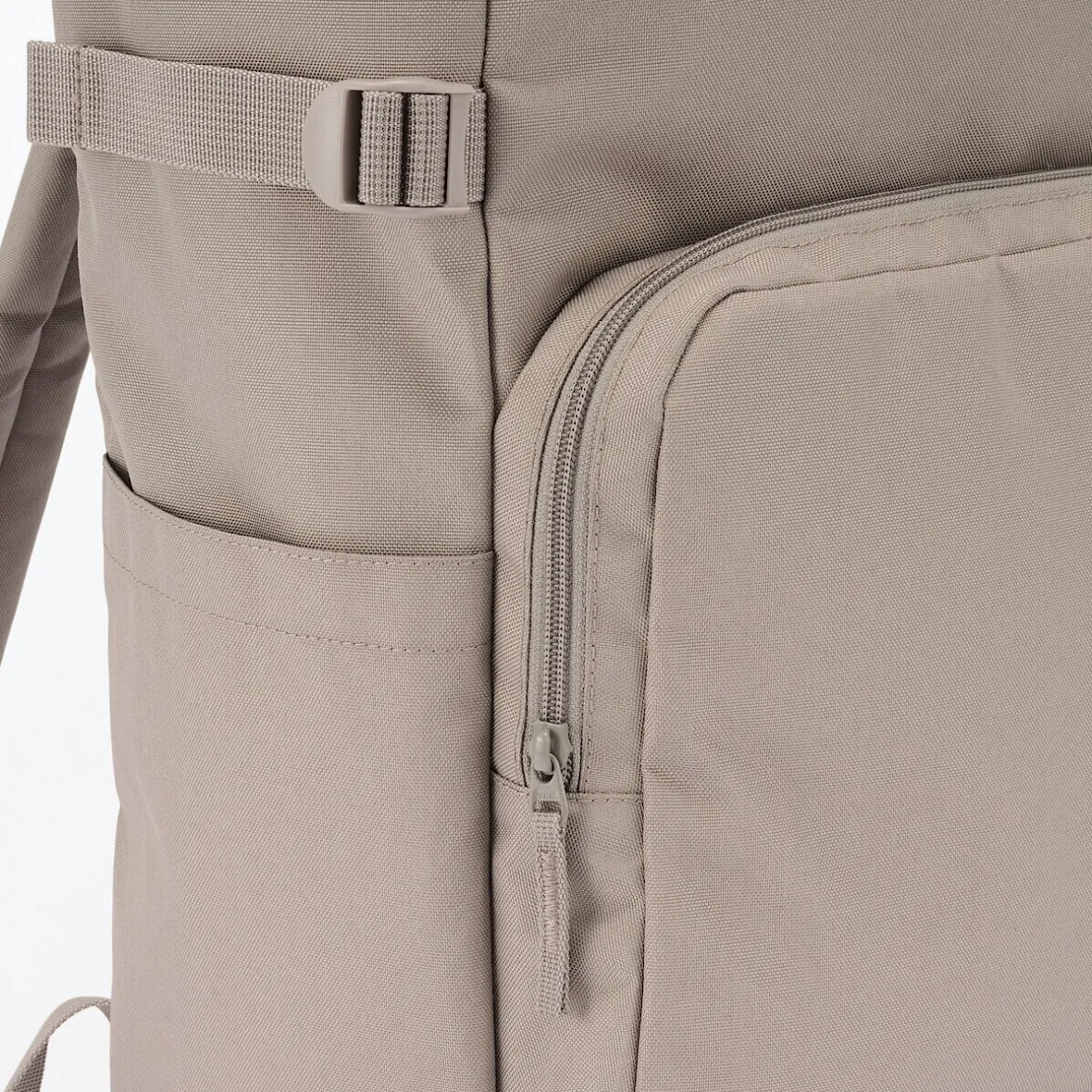 Hot Muji Mochila de cierre superior y poliéster reciclado repelente al agua