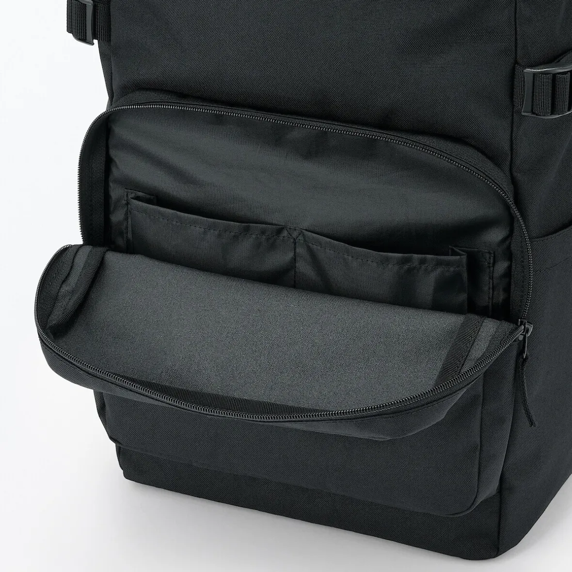 Hot Muji Mochila de cierre superior y poliéster reciclado repelente al agua