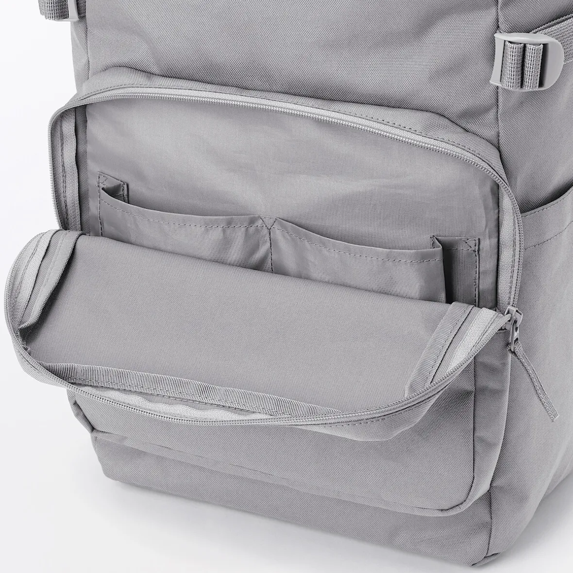 Hot Muji Mochila de cierre superior y poliéster reciclado repelente al agua