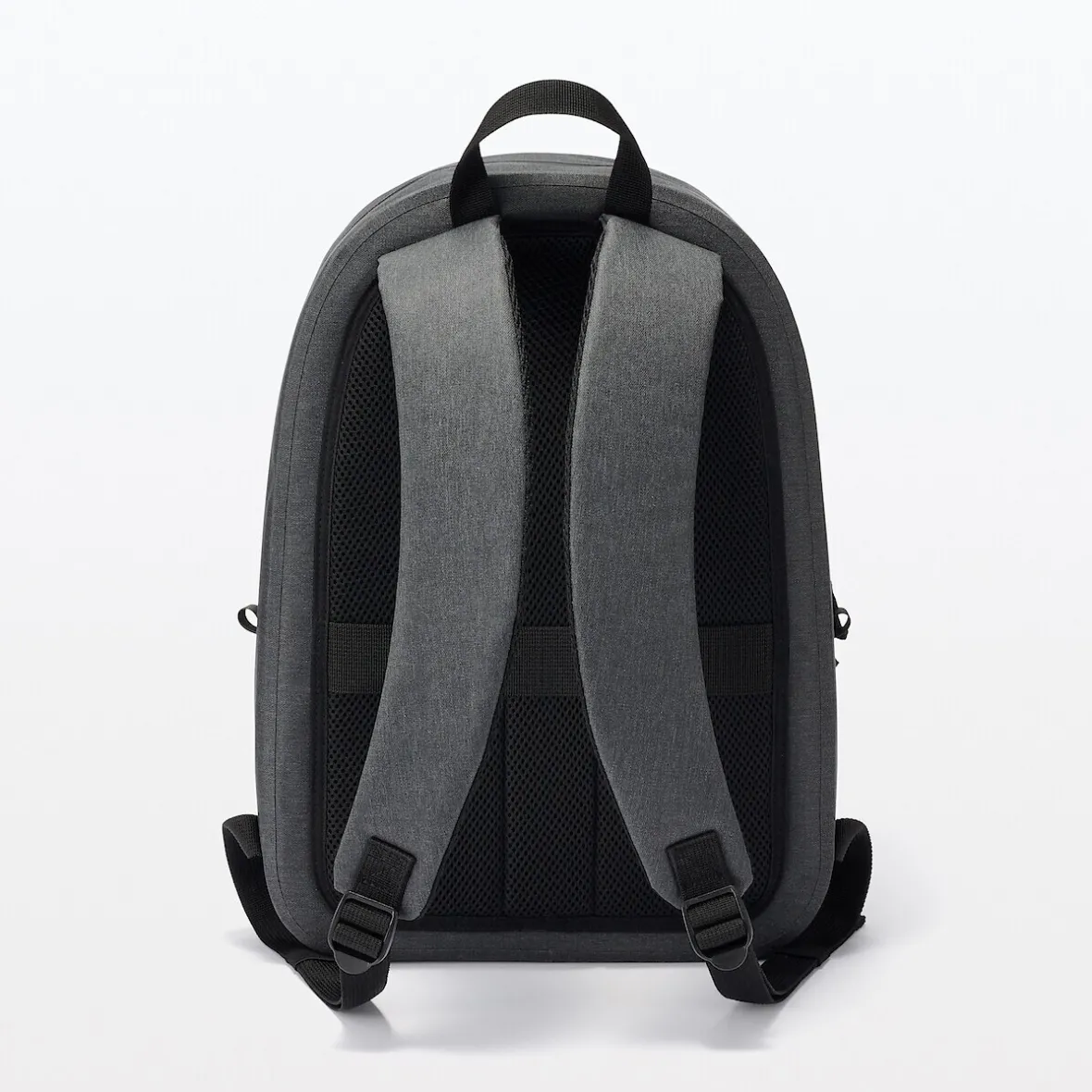 Clearance Muji Mochila impermeable de poliéster reciclado Gris Oscuro