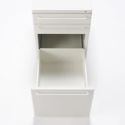 Best Muji Mueble auxiliar de escritorio de acero - Gris claro