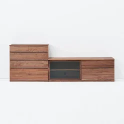 Hot Muji Mueble de televisión de nogal ‐ Grande