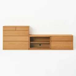 Hot Muji Mueble de televisión de roble ‐ Grande