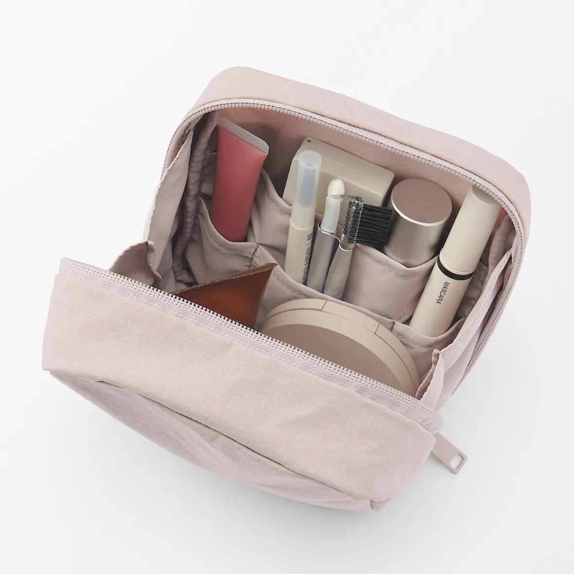 Hot Muji Neceser de maquillaje de nailon texturizado