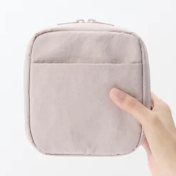 Hot Muji Neceser de maquillaje de nailon texturizado