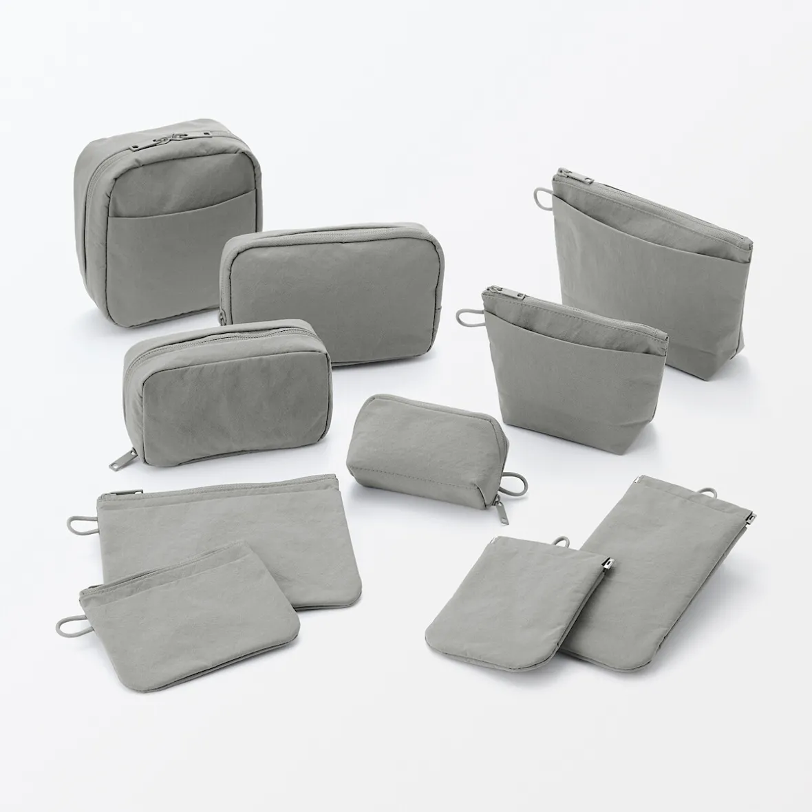 Hot Muji Neceser de maquillaje de nailon texturizado