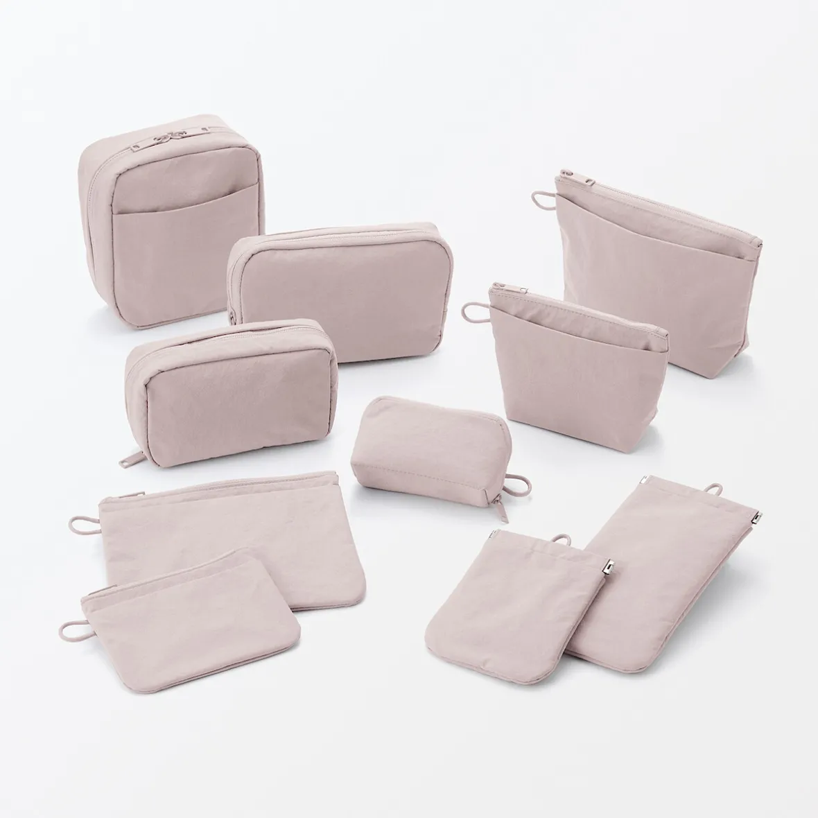 Hot Muji Neceser de maquillaje de nailon texturizado