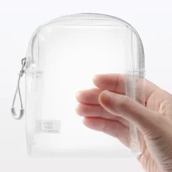 Hot Muji Neceser transparente ‐ Estuche de viaje 12 x 10 x 4 cm