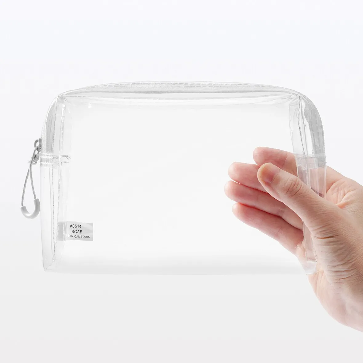 Clearance Muji Neceser transparente ‐ Estuche de viaje 12 x 18,5 x 4 cm