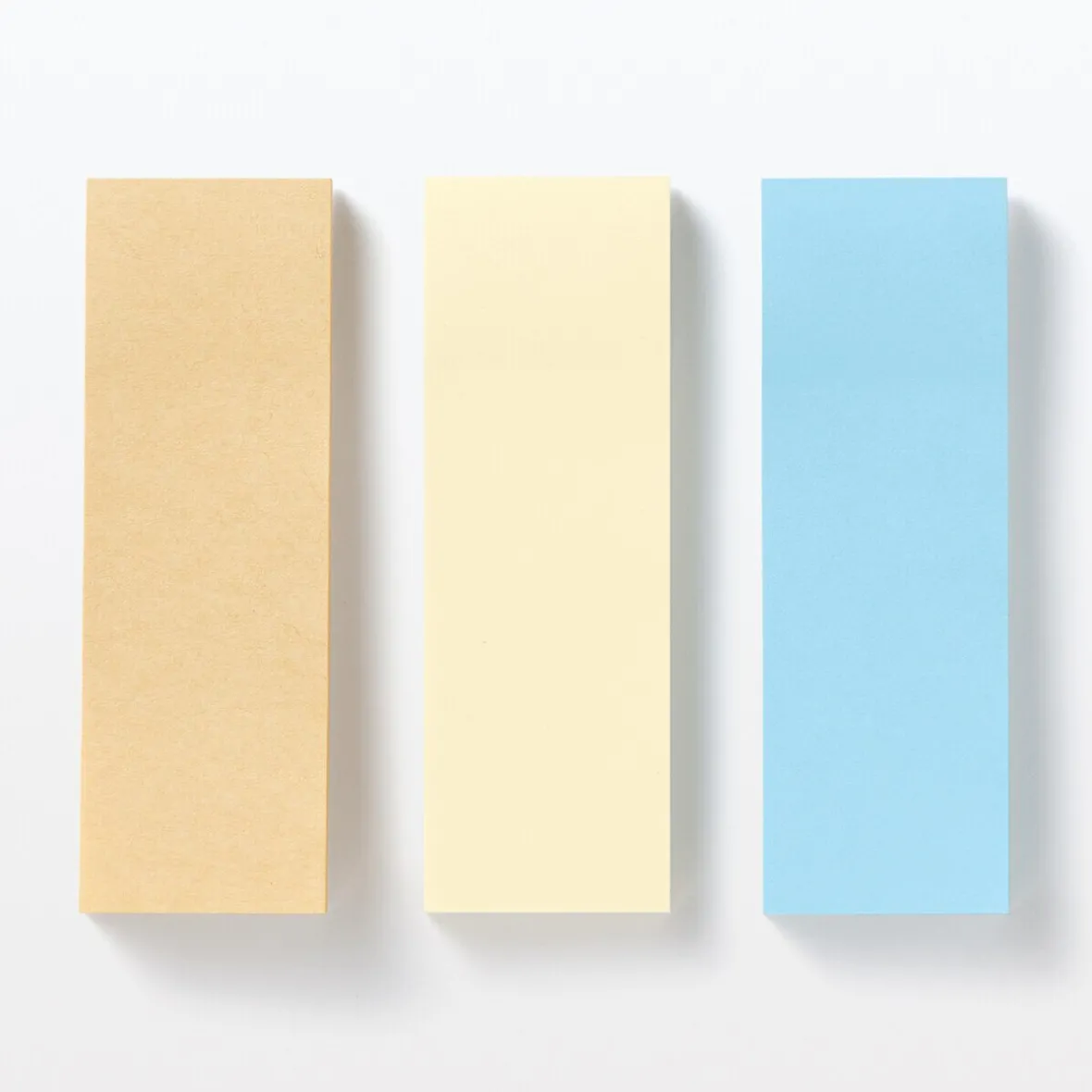Hot Muji Notas Adhesivas — Lisas, Pack de 2 Azul
