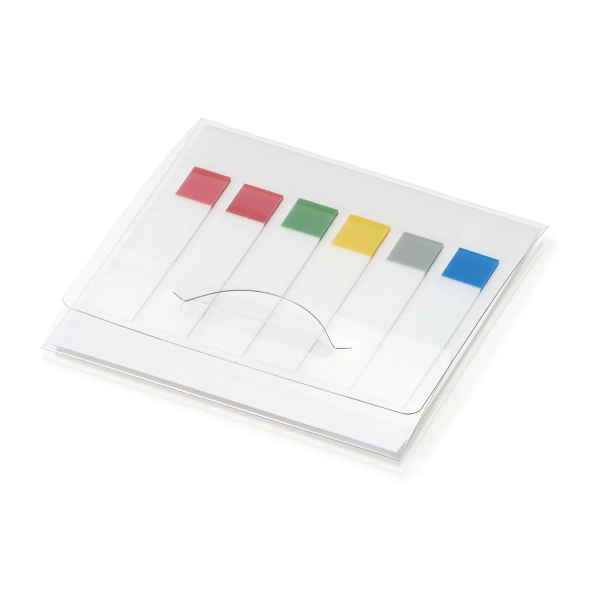 Discount Muji Notas adhesivas transparentes marcapáginas - 6 mm, paquete de 2
