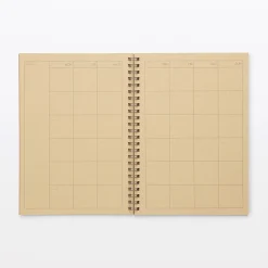 Clearance Muji Organizador mensual A5 kraft