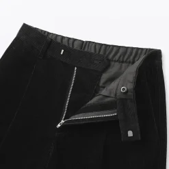 Outlet Muji Pantalón ancho plisado de pana en mezcla de kapok para mujer