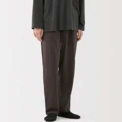 Discount Muji Pantalón de algodón liso con cordón unisex