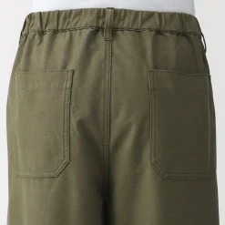 Clearance Muji Pantalón de cintura y tejido elástico bidireccional para hombre